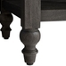 Astoria 18 Inches Open Nightstand, Rosedale Black