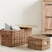 Aubrey Woven Lidded Baskets, Natural
