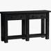 Benchwright 54" Wood Console Table with Drawers, Blackened Oak