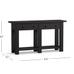 Benchwright 54" Wood Console Table with Drawers, Blackened Oak