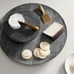 Black Marble Lazy Susan