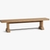 Fort Wood Dining Bench, Smoked Nutmeg