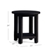 Benchwright Round End Table, Blackened Oak