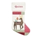 Reindeer Heirloom Quilted Christmas Stocking