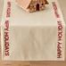 Happy Holidays Sentiment Cotton Table Runner