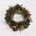 Lit Faux Pine and Berry Wreath & Garland