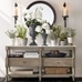 Alexandra 65" Marble Console Table, Gray Wash