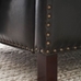 Tyler Leather Square Arm Recliner With Nailheads