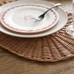 Handwoven Wicker Oval Charger Plates