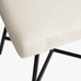 Maison Upholstered Swivel Desk Chair, Bronze Base, Basketweave Slub Ivory