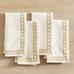 Gold Tile Cotton/Linen Napkins - Set of 4