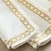 Gold Tile Cotton/Linen Napkins - Set of 4