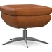 Wells Leather Swivel Ottoman