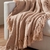 Dreamy Handwoven Fringe Throw Blanket