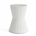 Fluted 14" Outdoor Side Table