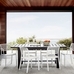 Malibu Metal Extending Rectangular Outdoor Dining Table