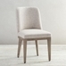 Layton Upholstered Dining Chair, Basketweave Slub Oatmeal