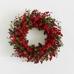 Faux Lit Mixed Berries Wreath & Garland