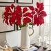 Faux Oversized Poinsettia Stem