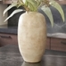 Artisan Hand Painted Terra Cotta Vase Collection-White