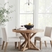 Benchwright Round Pedestal Extending Dining Table