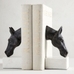 Bronze Horse & Marble Bookends