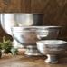 Antique Silver Sentiment Serving Bowl