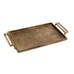 Antiqued Metal Decorative Tray