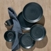 Larkin Reactive Glaze Stoneware Mugs - Set of 4