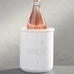 White Marble Wine Cooler