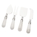 White Marble Cheese Knives-Set of 4
