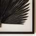 Palm Leaf Shadow Box Wall Art-Black