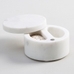 White Marble Divided Salt Cellar