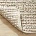 Chunky Looped Sweater Wool-Jute Rug, Ivory Multi