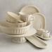 Mendocino Stoneware Shallow Serving Bowl-Ivory