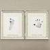 Silver Leaf Handprint &Footprint Frame