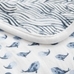 Oversized Muslin Whale Baby Blanket, 47x47 inches