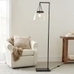Caldwell Flared Recycled Glass Floor Lamp