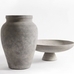 Artisan Handcrafted Ceramic Vase - Gray