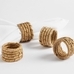 Malibu Handcrafted Seagrass Napkin Rings - Set of 4