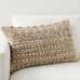 Wynee Textured Lumbar Pillow Cover, 16" x 26", Neutral Multi