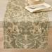 Stella Damask Organic Cotton Table Runner