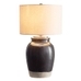 Miller Ceramic Table Lamp, Black