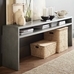 Byron 84 Inches Waterfall Console Table