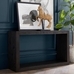 Folsom 52" Open Console Table, Charcoal
