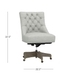 Hayes Upholstered  Tufted Swivel Desk Chair