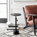 Melvin Round Marble Adjustable Accent Table