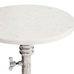 Melvin Round Marble Adjustable Accent Table