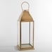 Chester Handmade Brushed Brass Indoor/Outdoor Lantern