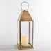 Chester Handmade Brushed Brass Indoor/Outdoor Lantern